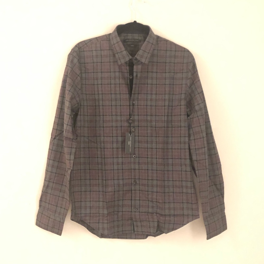 NWT John Varvatos U.S.A. Men’s Plaid Shirt - Small